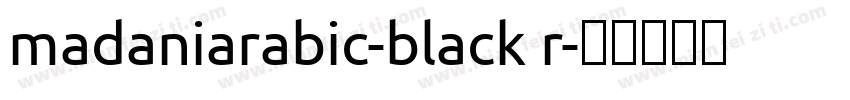 madaniarabic-black r字体转换